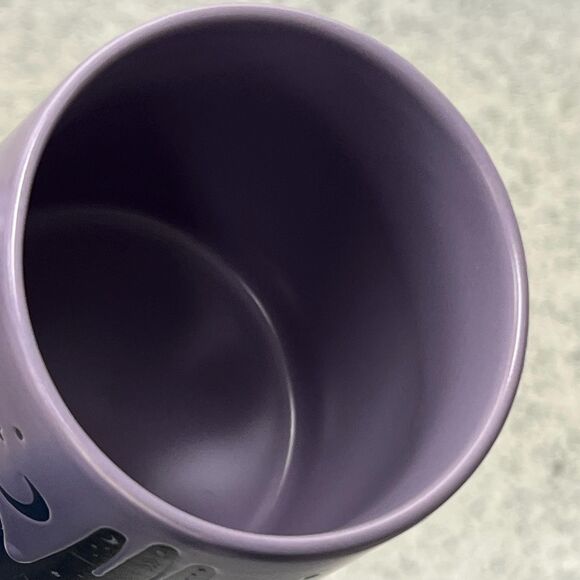 Fig and Fern Boho HAMSA HAND Evil Eye Ceramic Coffee Mug Purple - Picture 7 of 13